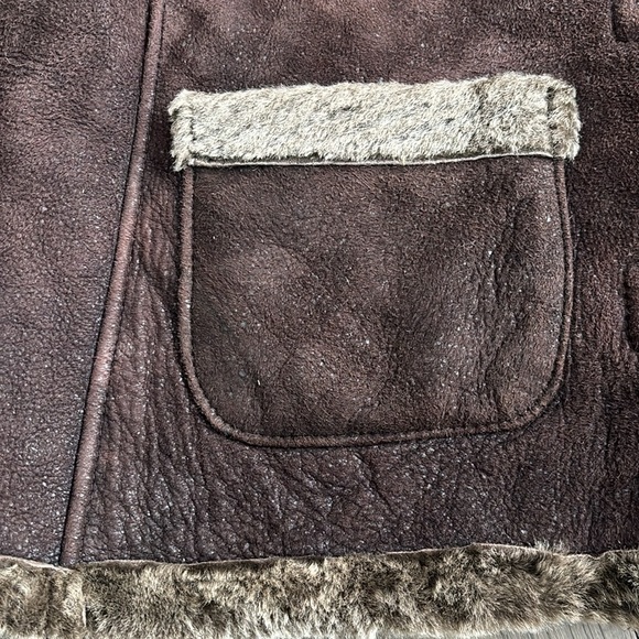 🔥Bod & Christensen🔥 | Brown 100% sheepskin shearling vest ✨Mob wife era✨ - Picture 3 of 12